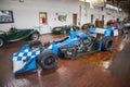 A blue 1999 Dallara âTruck Nationâ IRL Car at Lane Motor Museum with the largest collection of vintage European cars